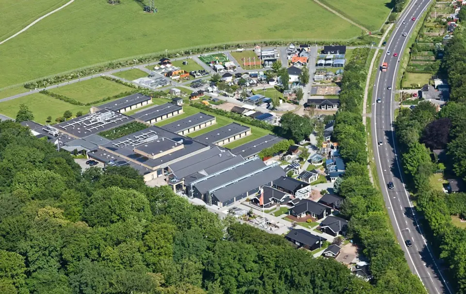 Luftfoto af Huset Middelfart konferencecenter